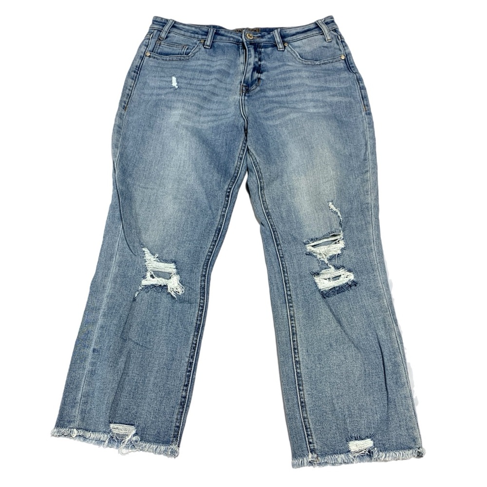 Rock & Roll Denim 31x27 Distressed Women's Jeans High Rise 0661‎ Mom Jeans